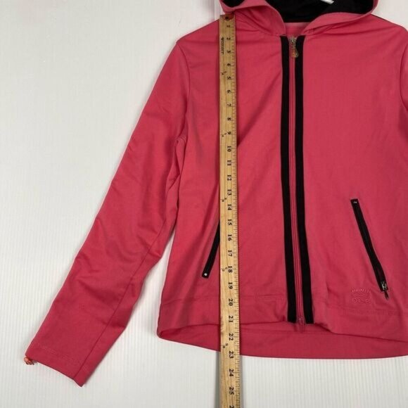 Oleg Cassini Sport Women's Jacket Full Zip Pockets Pink  Size M embroidery - Picture 5 of 9